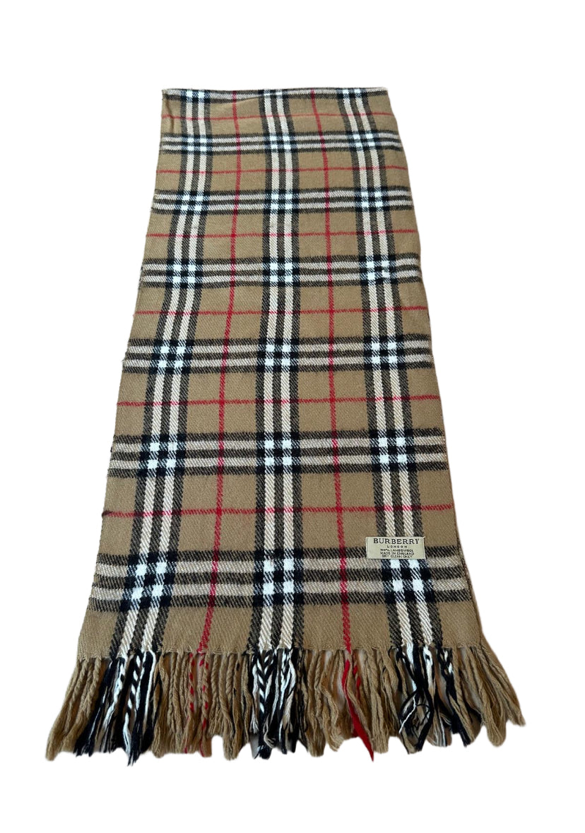 VINTAGE BURBERRY SCARF BEIGE