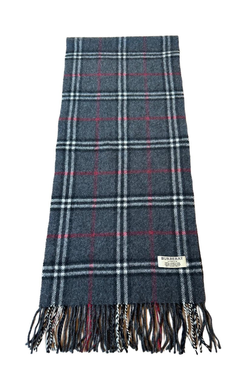 VINTAGE BURBERRY SCARF GREY