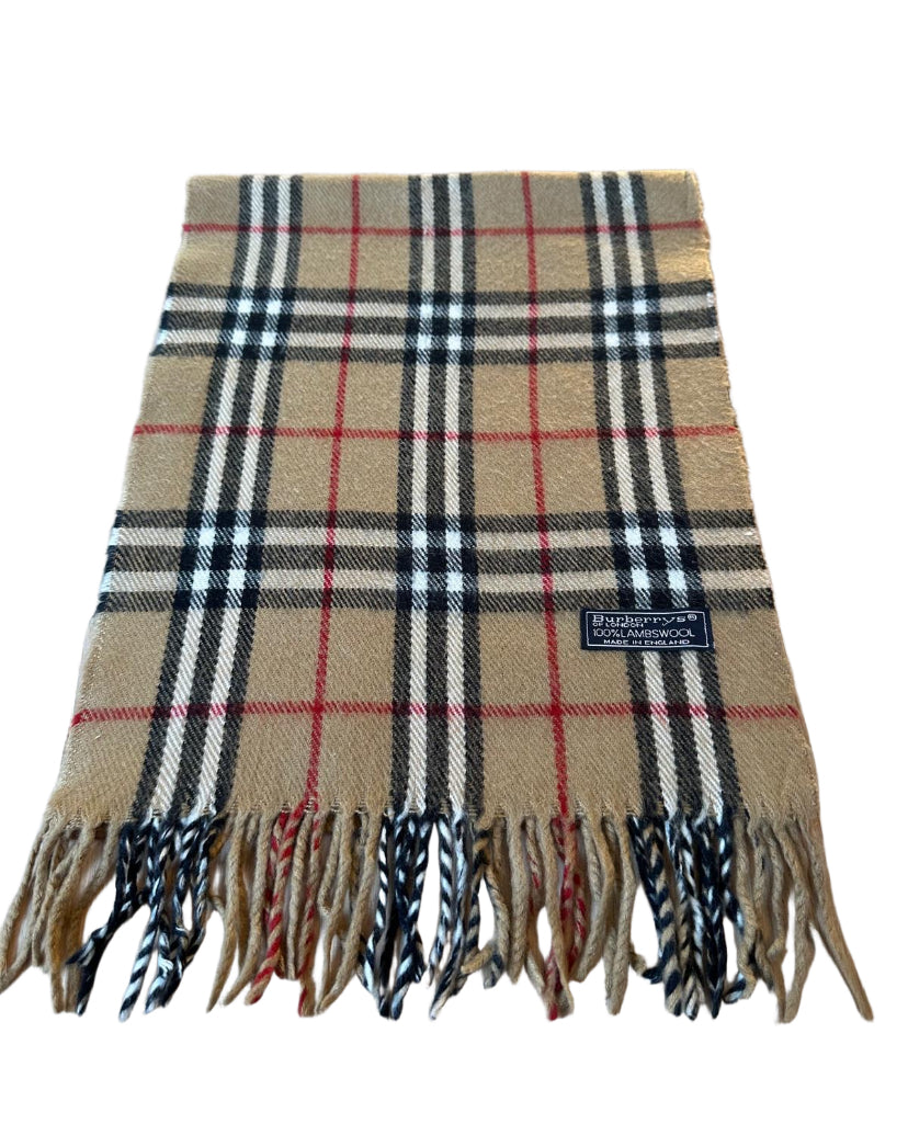 VINTAGE BURBERRY SCARF BEIGE